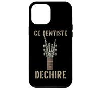 Ce Dentiste Dechire Guitare Gothique Rocker Squelette Coque pour iPhone 12 Pro Max