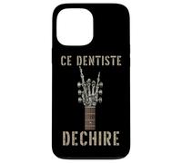 Ce Dentiste Dechire Guitare Gothique Rocker Squelette Coque pour iPhone 13 Pro Max