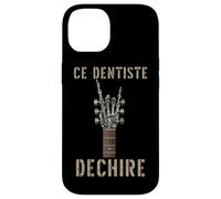 Ce Dentiste Dechire Guitare Gothique Rocker Squelette Coque pour iPhone 14