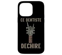 Ce Dentiste Dechire Guitare Gothique Rocker Squelette Coque pour iPhone 14 Pro Max
