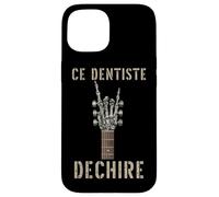 Ce Dentiste Dechire Guitare Gothique Rocker Squelette Coque pour iPhone 15