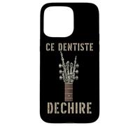 Ce Dentiste Dechire Guitare Gothique Rocker Squelette Coque pour iPhone 15 Pro Max