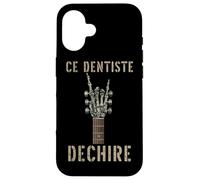 Ce Dentiste Dechire Guitare Gothique Rocker Squelette Coque pour iPhone 16