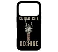 Ce Dentiste Dechire Guitare Gothique Rocker Squelette Coque pour iPhone 17 Pro