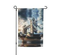 Ce drapeau de jardin historique Old Tower Bridge London est la bienvenue aux invités dans votre maison avec un style unique. Parfait pour n'importe quelle terrasse, patio, porche ou véranda et faites