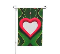 Ce drapeau de jardin imprimé amour de la Saint-Valentin est la bienvenue aux invités dans votre maison avec unique. Parfait pour n'importe quelle terrasse, patio, porche ou véranda et faites de