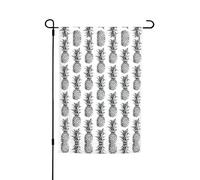 Ce drapeau de jardin imprimé ananas sur le thème tropical est la bienvenue aux invités dans votre maison avec un style unique. Parfait pour n'importe quelle terrasse, patio, porche ou véranda et fait