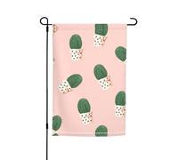 Ce drapeau de jardin imprimé cactus est la bienvenue aux invités dans votre maison avec un style unique. Parfait pour n'importe quelle terrasse, patio, porche ou véranda et fait de charmantes