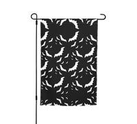 Ce drapeau de jardin imprimé chauve-souris volante d'Halloween est la bienvenue aux invités dans votre maison avec un style unique. Parfait pour n'importe quelle terrasse, patio, porche ou véranda et