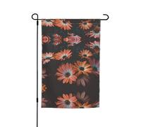 Ce drapeau de jardin imprimé chrysanthème orange est la bienvenue aux invités dans votre maison avec un style unique. Parfait pour n'importe quelle terrasse, patio, porche ou véranda et fait de