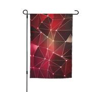 Ce drapeau de jardin imprimé constellation de galaxie rouge est la bienvenue aux invités dans votre maison avec un style unique. Parfait pour n'importe quelle terrasse, patio, porche ou véranda et