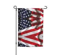 Ce drapeau de jardin imprimé drapeau américain 1 est la bienvenue aux invités dans votre maison avec un style unique. Parfait pour n'importe quelle terrasse, patio, porche ou véranda et fait de