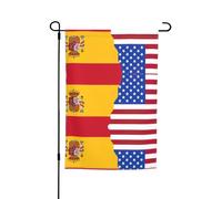 Ce drapeau de jardin imprimé drapeau américain de l'Espagne est la bienvenue aux invités dans votre maison avec un style unique. Parfait pour n'importe quelle terrasse, patio, porche ou véranda et