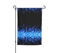 Ce drapeau de jardin imprimé flamme bleue est la bienvenue aux invités dans votre maison avec un style unique. Parfait pour toute terrasse, patio, porche ou véranda et fait de charmantes déclarations