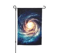 Ce drapeau de jardin imprimé galaxie de la voie lactée est la bienvenue aux invités dans votre maison avec un style unique. Parfait pour n'importe quelle terrasse, patio, porche ou véranda et fait de