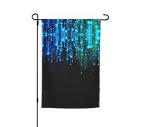 Ce drapeau de jardin imprimé ligne bleue est la bienvenue aux invités dans votre maison avec un style unique. Parfait pour n'importe quelle terrasse, patio, porche ou véranda et fait de charmantes