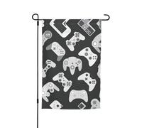 Ce drapeau de jardin imprimé manette de jeu est la bienvenue aux invités dans votre maison avec un style unique. Parfait pour n'importe quelle terrasse, patio, porche ou véranda et fait de charmantes