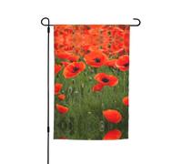 Ce drapeau de jardin imprimé pétales de fleurs de coquelicot est la bienvenue aux invités dans votre maison avec un style unique. Parfait pour n'importe quelle terrasse, patio, porche ou véranda et