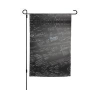 Ce drapeau de jardin imprimé symboles mathématiques est la bienvenue aux invités dans votre maison avec un style unique. Parfait pour n'importe quelle terrasse, patio, porche ou véranda et faites de