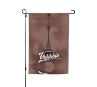 Ce drapeau de jardin imprimé Tour Eiffel de Paris est la bienvenue aux invités dans votre maison avec un style unique. Parfait pour toute terrasse, patio, porche ou véranda et pour faire de charmantes
