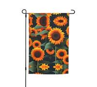 Ce drapeau de jardin imprimé tournesol orange est la bienvenue aux invités dans votre maison avec un style unique. Parfait pour n'importe quelle terrasse, patio, porche ou véranda et fait de