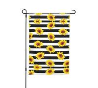 Ce drapeau de jardin imprimé tournesols est la bienvenue aux invités dans votre maison avec un style unique. Parfait pour toute terrasse, patio, porche ou véranda et fait de charmantes déclarations
