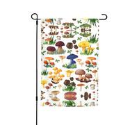 Ce drapeau de jardin japonais imprimé champignon est la bienvenue aux invités dans votre maison avec un style unique. Parfait pour n'importe quelle terrasse, patio, porche ou véranda et fait de