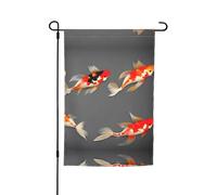Ce drapeau de jardin traditionnel carpes koï à pois est la bienvenue aux invités dans votre maison avec un style unique. Parfait pour n'importe quelle terrasse, patio, porche ou véranda et fait de