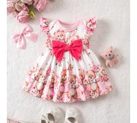Ce ensemble robe 1 pièce pour nouveau-né, décontracté, simple, confortable et mignon avec un imprimé tout-sur-mesure est parfait pour le printemps et l'été. 6-9M,9-12M,0-1M,1-3M,3-6MPlantesPolyester