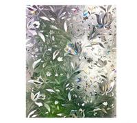 Ce film unique en verre dépoli offre une forte protection contre la vue extérieure tout en ajoutant une touche moderne avec ses motifs 3D vibrants, facile à enlever (200 x 30 cm)