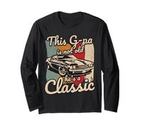 Ce G-pa n'est Pas Vieux il est Un Moteur de Conduite fanatique de Voiture Classique Manche Longue