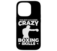 Ce garçon a des compétences de Boxe Incroyables garçons Coque pour iPhone 14 Pro
