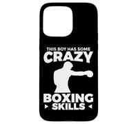 Ce garçon a des compétences de Boxe Incroyables garçons Coque pour iPhone 15 Pro Max