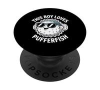 Ce garçon Adore Le Poisson-Globe PopSockets PopGrip Adhésif