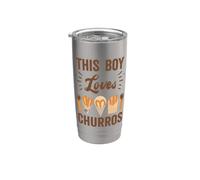 Ce garçon aime Churros drôle mexicain Churros Gobelet isotherme en acier inoxydable double paroi