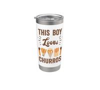 Ce garçon aime Churros drôle mexicain Churros Gobelet isotherme en acier inoxydable double paroi