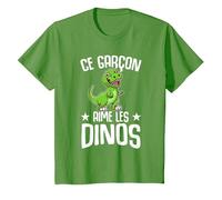 Ce Garçon Aime Les Dinos Drôle Dinosaure T-Shirt, Enfant, Herbe, 2 Ans