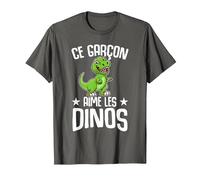 Ce Garçon Aime Les Dinos Drôle Dinosaure T-Shirt, Homme, Asphalte, S