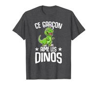 Ce Garçon Aime Les Dinos Drôle Dinosaure T-Shirt, Homme, Chiné Foncé, M