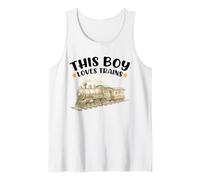 Ce garçon Aime Les Trains et Les locomotives Locomotives Lover Débardeur