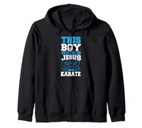 Ce garçon Court sur Jésus et Karaté Sweat à Capuche