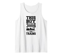 Ce garçon Court sur Jésus et s'entraîne Chrétien Train Buff Débardeur