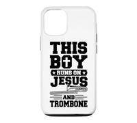 Ce garçon Court sur Jésus et Son Trombone Coque pour iPhone 12/12 Pro