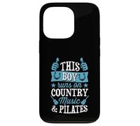 Ce garçon Court sur la Musique Country et Le Pilates Coque pour iPhone 13 Pro