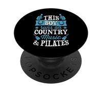 Ce garçon Court sur la Musique Country et Le Pilates PopSockets PopGrip Adhésif