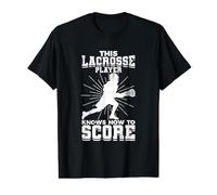 Ce garçon de la Crosse Sait Comment marquer Points T-Shirt Graphique avec Valeur