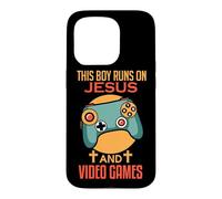 Ce garçon Fonctionne sur Jésus et Les Jeux vidéo - Christian - Jeux vidéo Coque pour iPhone 15 Pro