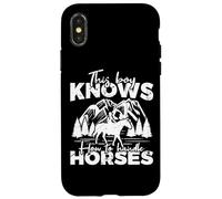 Ce garçon Sait Comment s'occuper des Chevaux Coque pour iPhone X/XS