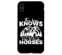 Ce garçon Sait Comment s'occuper des Chevaux Coque pour iPhone XS Max
