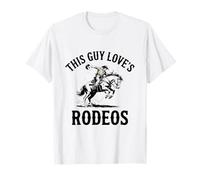 Ce Gars Aime Les rodéos Western Cowboy Horse Riding Country T-Shirt